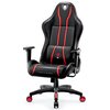 Fotel DIABLO CHAIRS X-One 2.0 King Size Czarno-czerwony Materiał obicia Skóra ekologiczna HDS