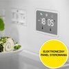 Lodówka ELECTROLUX LNT7ME34G1 No frost 201cm Biała Szklane wykończenie drzwi Tak