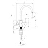 Bateria DEANTE Aster BCH 064M Chrom Rodzaj baterii Dwudźwigniowa