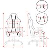 Fotel DIABLO CHAIRS X-One 2.0 Normal Size Czarno-czerwony Regulacja podłokietników Góra - dół