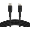 Kabel USB-C - Lightning BELKIN 1m Pleciony Czarny Długość [m] 1