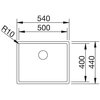 Zlewozmywak BLANCO Claron 500-U 523386 Stal Durinox Typ Podwieszany