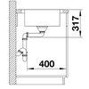 Zlewozmywak BLANCO Dinas XL 6 S Compact 525121 Stalowy Typ Wpuszczany
