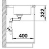 Zlewozmywak BLANCO Lemis 6-IF 525108 Stal szczotkowana Głębokość [cm] 50