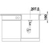 Zlewozmywak BLANCO Lemis 6-IF 525108 Stal szczotkowana Typ Wpuszczany