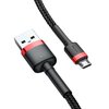 Kabel USB - Micro USB BASEUS Cafule Metal 3 m Czarno-czerwony Długość [m] 3
