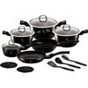 Zestaw garnków BERLINGER HAUS Black Silver Collection BH-6155 (15 elementów)
