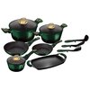 Zestaw garnków BERLINGER HAUS Emerald Collection BH/6066 (12 elementów) Przeznaczenie Kuchnie ceramiczne