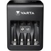 Ładowarka VARTA LCD Plug Charger+ do akumulatorów AA/AAA/9V Kolor Czarno-srebrny