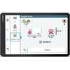 Ekran nawigacji GARMIN Dezl LGV1000 pokazuje menu wyboru pojazdu z opcjami: Car, Tractor, Straight Truck, z zaznaczoną opcją Straight Truck. Na ekranie widoczne są ikony pojazdów, oznaczenia wymiarów 40', 7' 6", 13' 6", waga 30,000 lb oraz przycisk "Select".