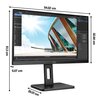 Monitor AOC P2 24P2Q 23.8" 1920x1080px IPS 4 ms [GTG] Przeznaczenie Do domu i biura
