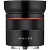Obiektyw SAMYANG AF 45 mm f/1.8 Sony FE Stabilizacja obrazu Nie