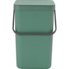 Kosz na śmieci uchylny BRABANTIA 129964 Sort & Go możliwy do zawieszenia, łatwy w czyszczeniu 25 L Zielony