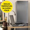 Lodówka HISENSE RB390N4AC2 No frost 186cm Srebrna Roczne zużycie prądu 243 kWh = 279.45 zł