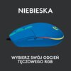 Mysz LOGITECH G102 Lightsync Niebieski Programowalne przyciski Tak