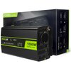 Przetwornica GREEN CELL 24V na 230V 1000W/2000W Czysta sinusoida Liczba gniazd [szt.] 1 x USB