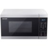Kuchenka mikrofalowa SHARP YC-MS02E-S 800W średnica 25.5 cm pojemność 20L Time Defrost Weight Defrost Srebrny Sposób otwierania drzwi W lewo