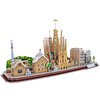 Puzzle 3D CUBIC FUN City Line Barcelona MC256H (186 elementów) Rodzaj 3D