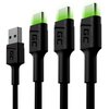 Kabel USB - USB-C GREENCELL 1.2 m Długość [m] 1.2