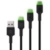 Kabel USB - USB-C GREENCELL 0.3 m/1.2 m/2 m