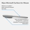 Mysz MICROSOFT Surface Arc Mouse Platynowy Mysz pionowa Nie