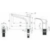 Bateria wannowa natynkowa DEANTE Hiacynt Nero BQH N13M 3-otworowa Czarny Typ Natynkowa