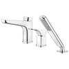 Bateria wannowa natynkowa DEANTE Hiacynt BQH 013M 3-otworowa Chrom