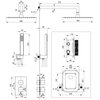 Zestaw prysznicowy podtynkowy DEANTE Box BXYZNECT z deszczownicą Nero Typ Podtynkowy