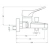 Bateria wannowa natynkowa DEANTE Neo Vero BOW010M Chrom Bateria termostatyczna Nie