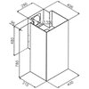Okap VDB Cube P Biały 715m3/h 65dB klasa B Szerokość [cm] 40