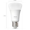 Oświetleniowy zestaw startowy PHILIPS HUE 929001821604 White 9W E27 Bluetooth, ZigBee (3 szt.) Nowa klasa efektywności energetycznej F