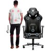 Fotel DIABLO CHAIRS X-Player 2.0 Normal Size Czarno-czarny Regulacja podłokietników Prawo - lewo
