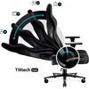Fotel DIABLO CHAIRS X-Player 2.0 Normal Size Czarno-czarny Regulacja podłokietników Przód - tył