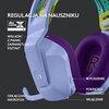 Słuchawki LOGITECH G733 Lightspeed Bezprzewodowe, Nauszne, Dźwięk przestrzenny Fioletowy Pasmo przenoszenia min. [Hz] 20
