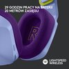 Słuchawki LOGITECH G733 Lightspeed Bezprzewodowe, Nauszne, Dźwięk przestrzenny Fioletowy Regulacja głośności Tak