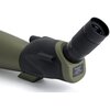 Luneta w kolorze oliwkowym z czarnymi elementami, z widocznym logo "CELESTRON" oraz napisem "25-75x100" na obudowie. Obiektyw jest skierowany pod kątem, a na tubusie znajduje się pierścień z oznaczeniem "22x".