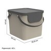 Kosz na śmieci ROTHO 1034407422 Albula 40 L Cappuccino Pojemność [l] 40