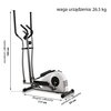 Orbitrek magnetyczny EB FIT E620 7kg 28cm Przeznaczony HC - użytek domowy, minimalna dokładność pomiaru