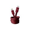 Kabel USB-C - Lightning FRESH N REBEL 1.5 m Ruby Red Bordowy Długość [m] 1.5
