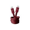 Kabel USB-C - USB-C FRESH N REBEL 1.5 m Ruby Red Bordowy Długość [m] 1.5