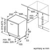 Zmywarka SIEMENS SN61IX09TE Aqua Sensor Zużycie wody na cykl w programie EKO [l/cykl] 10.5