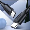 Kabel USB-C - USB-C UGREEN US286 0.5m Czarny Typ USB-C - USB-C