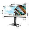 Monitor AOC P2 CU34P2A 34" 3440x1440px 100Hz 1 ms [MPRT] Curved Przeznaczenie Dla gracza