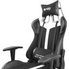 Fotel FURY Avenger XL Czarno-biały Regulowane oparcie Tak