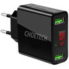 Ładowarka sieciowa CHOETECH C0028 Czarny Szerokość [mm] 90