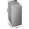 Pralka WHIRLPOOL TDLRS7222BSEU N 7kg 1200 obr Funkcje parowe Nie
