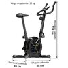 Rower magnetyczny ONE FITNESS RM8740 Czarny Rodzaj roweru Pionowy
