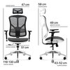 Fotel DIABLO CHAIRS V-Basic Biało-czarny Podświetlenie RGB Nie