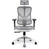 Fotel DIABLO CHAIRS V-Basic Biało-szary Materiał obicia Siatka mesh