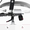 Fotel DIABLO CHAIRS V-Basic Biało-szary Regulacja podłokietników Przód - tył